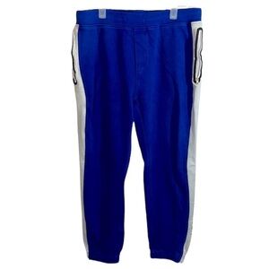 Men’s Sz M Tommy Hilfiger blue & black & white athletic jogger sweatpants